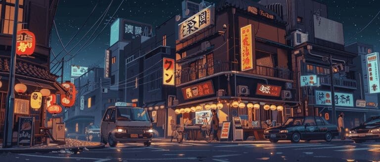 Night scene in Kyoto